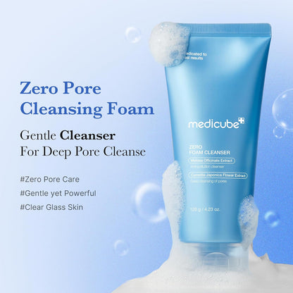 Medicube Zero Foam Cleanser 120ml gentle cleanser for deep pores