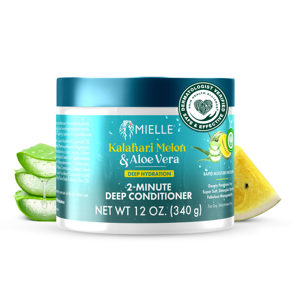 Mielle Kalahari Melon & Aloe Vera 2-Minute Deep Conditioner 12oz