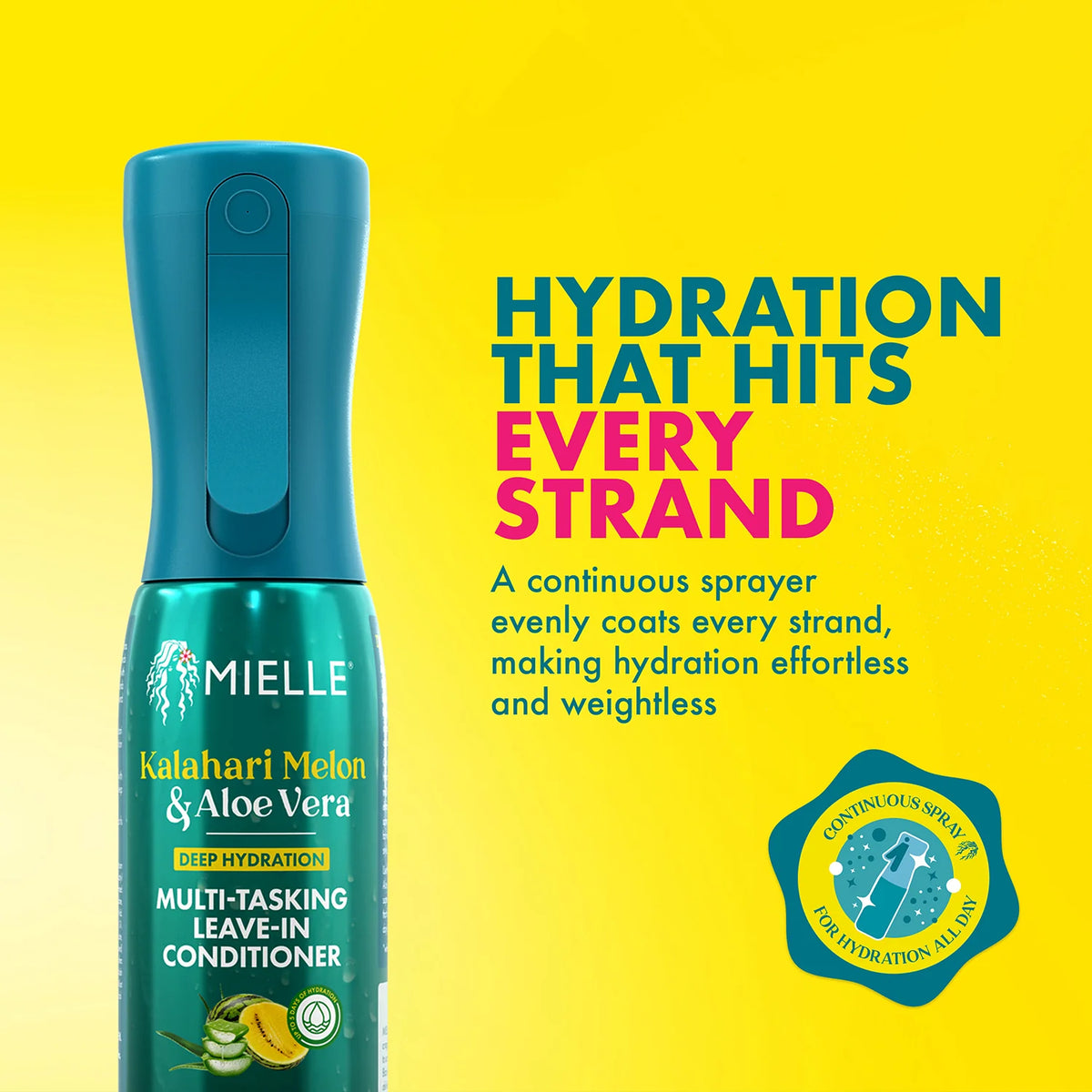 Mielle Kalahari Melon & Aloe Vera Multi-Tasking Leave-In Conditioner 6.7oz
