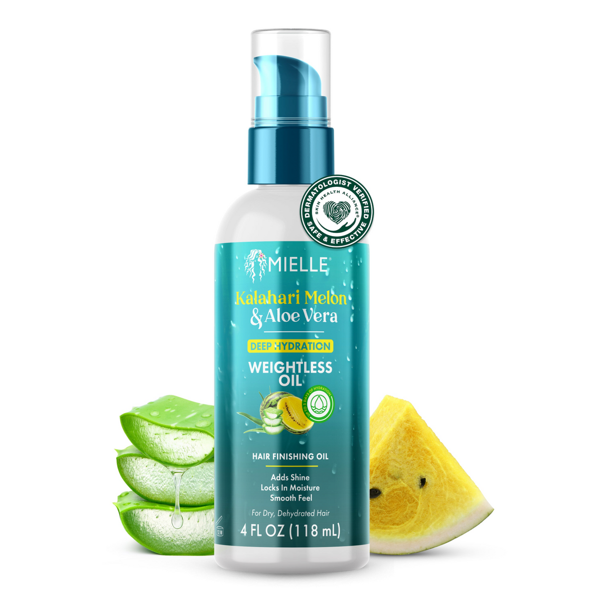 Mielle Kalahari Melon & Aloe Vera Weightless Oil 4oz