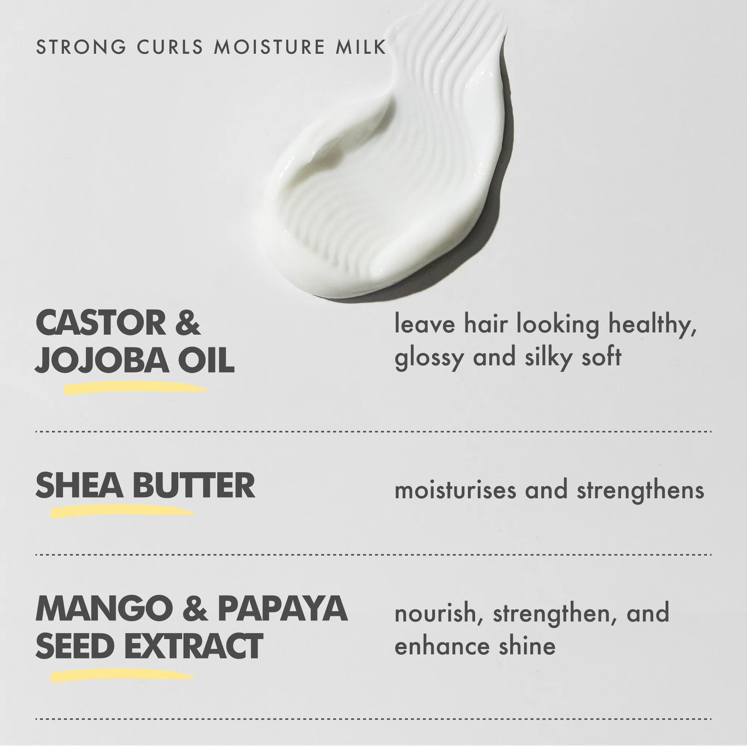 Umberto Giannini Strong Curls Moisture Milk Rosemary Oil Leave In Conditioner 250ml