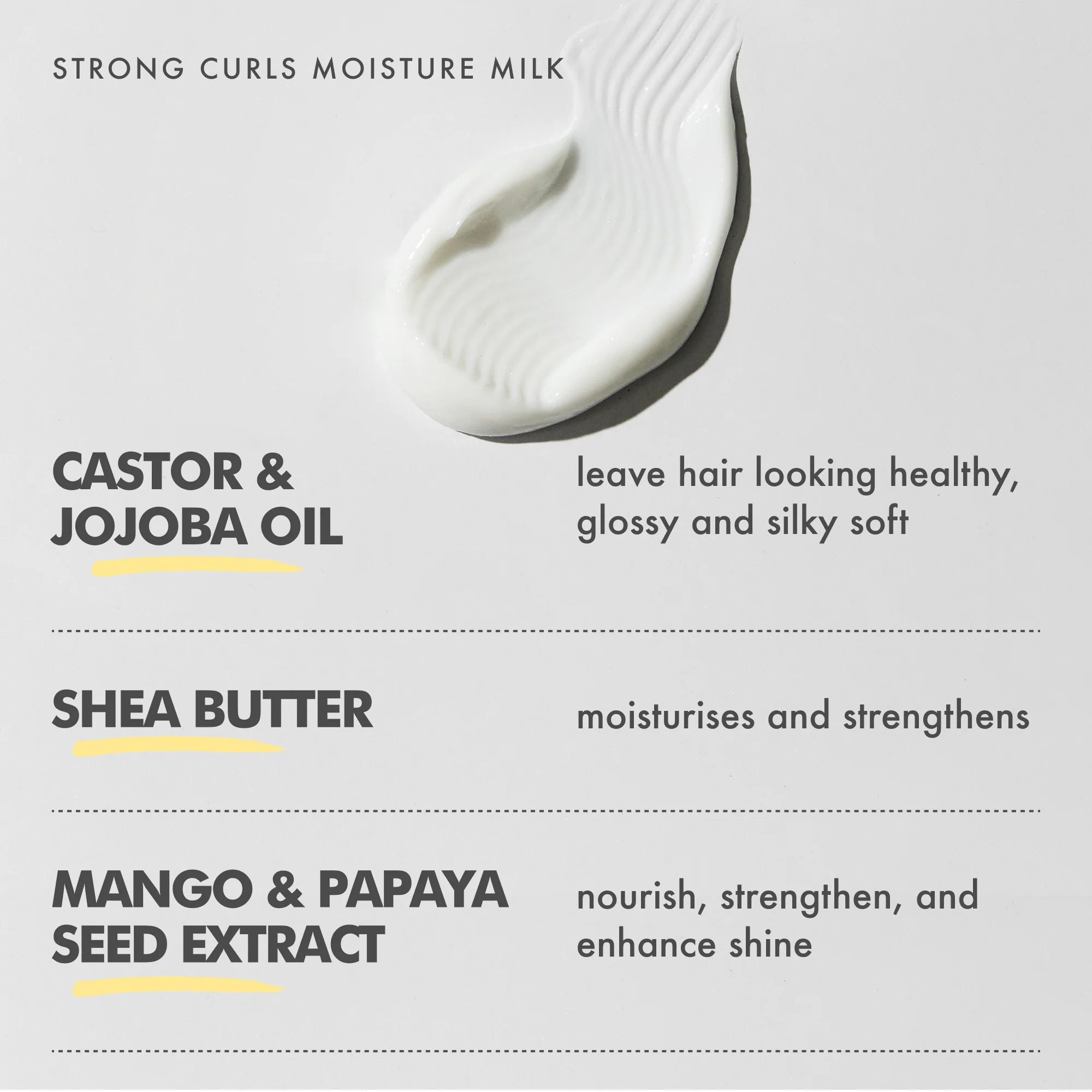Umberto Giannini Strong Curls Moisture Milk Rosemary Oil Leave In Conditioner 250ml