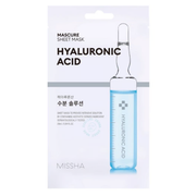 Missha Mascure Solution Sheet Mask Hyaluronic Acid 28ml sachet on white background
