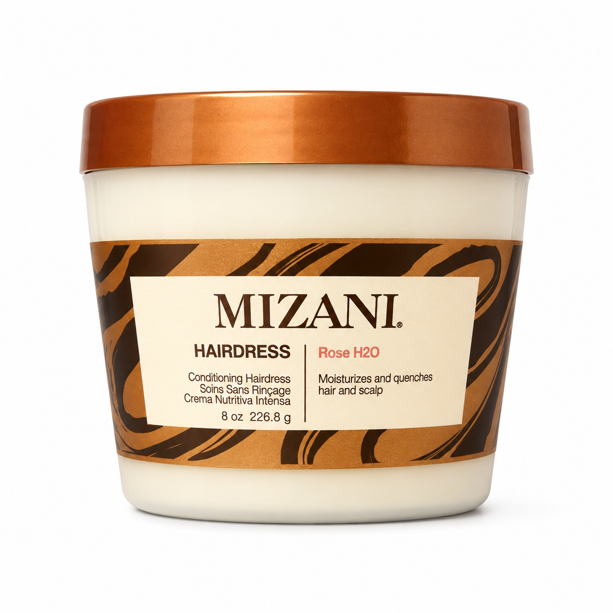 Mizani Rose H2O Conditioning Hairdress 226.8g moisturising hair cream for dry hair and scalp, professional deep hydration treatment