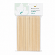Monouso Italwax Full Body XL Wooden Waxing Spatulas 60 pack, 200mm x 25mm disposable applicators for spreading wax over large body areas