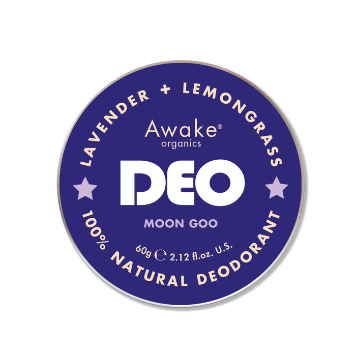 Awake Organics Deo Natural Deodrant Moon Goo Lavender + Lemongrass 60g