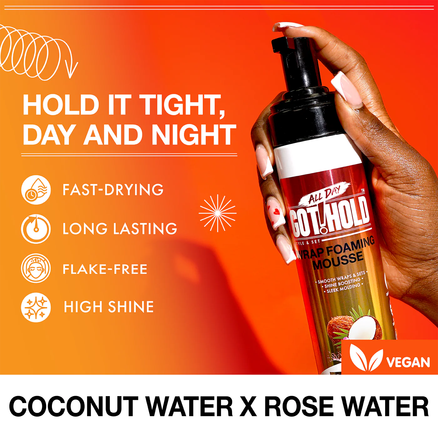 All Day Got Hold Twist & Set Wrap Foaming Mousse 8.5oz