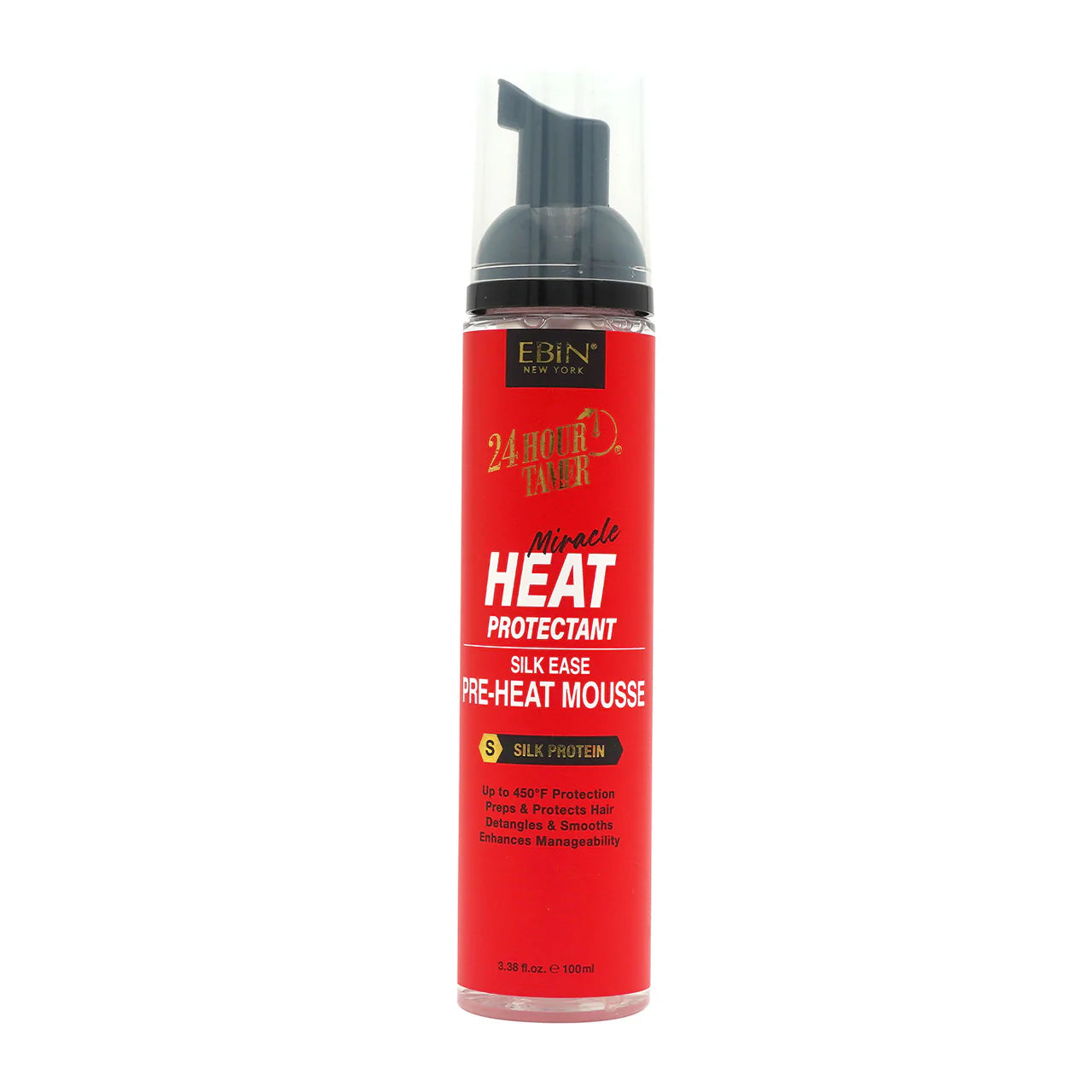 Ebin New York 24 Hour Tamer Heat Protectant Pre-Heat Mousse 100ml