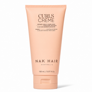 NAK Hair Curls Crème 150ml vegan curl-defining cream with signature peptides and Ectoin Barrier Booster to tame frizz and enhance curly hair