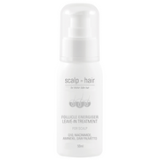 Scalp to Hair Follicle Energiser Leave-In Treatment 50ml bottle with Q10, niacinamide, aminexil and saw palmetto for thicker, fuller hair.