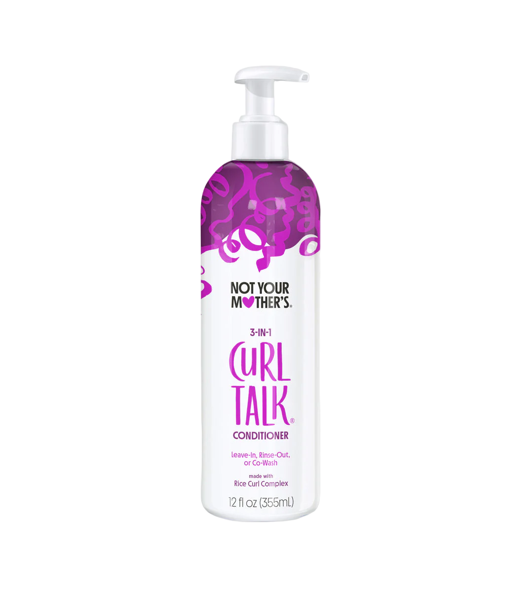 Not Your Mother's Curl Talk conditioner bottle on a white background