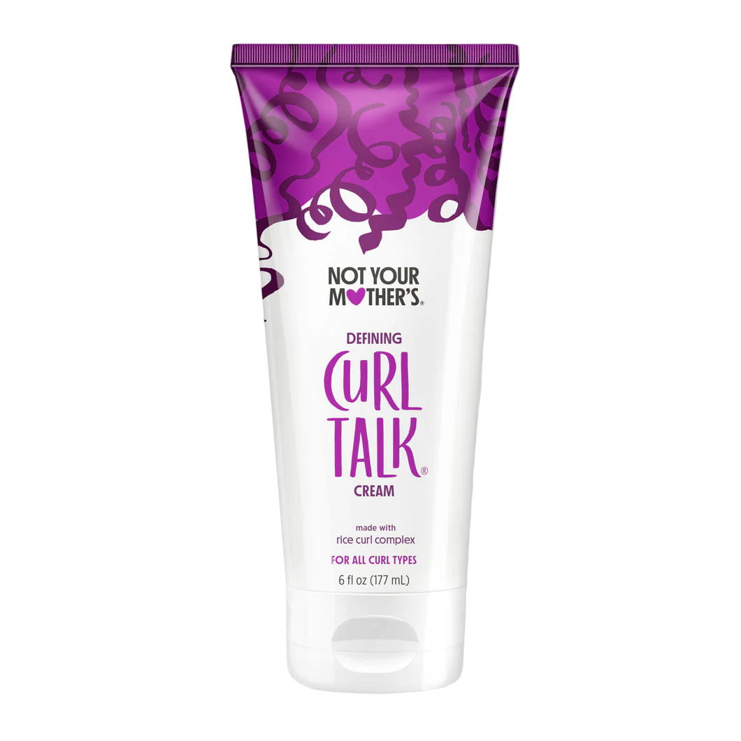 Not Your Mother's Curl Talk cream packaging on a white background