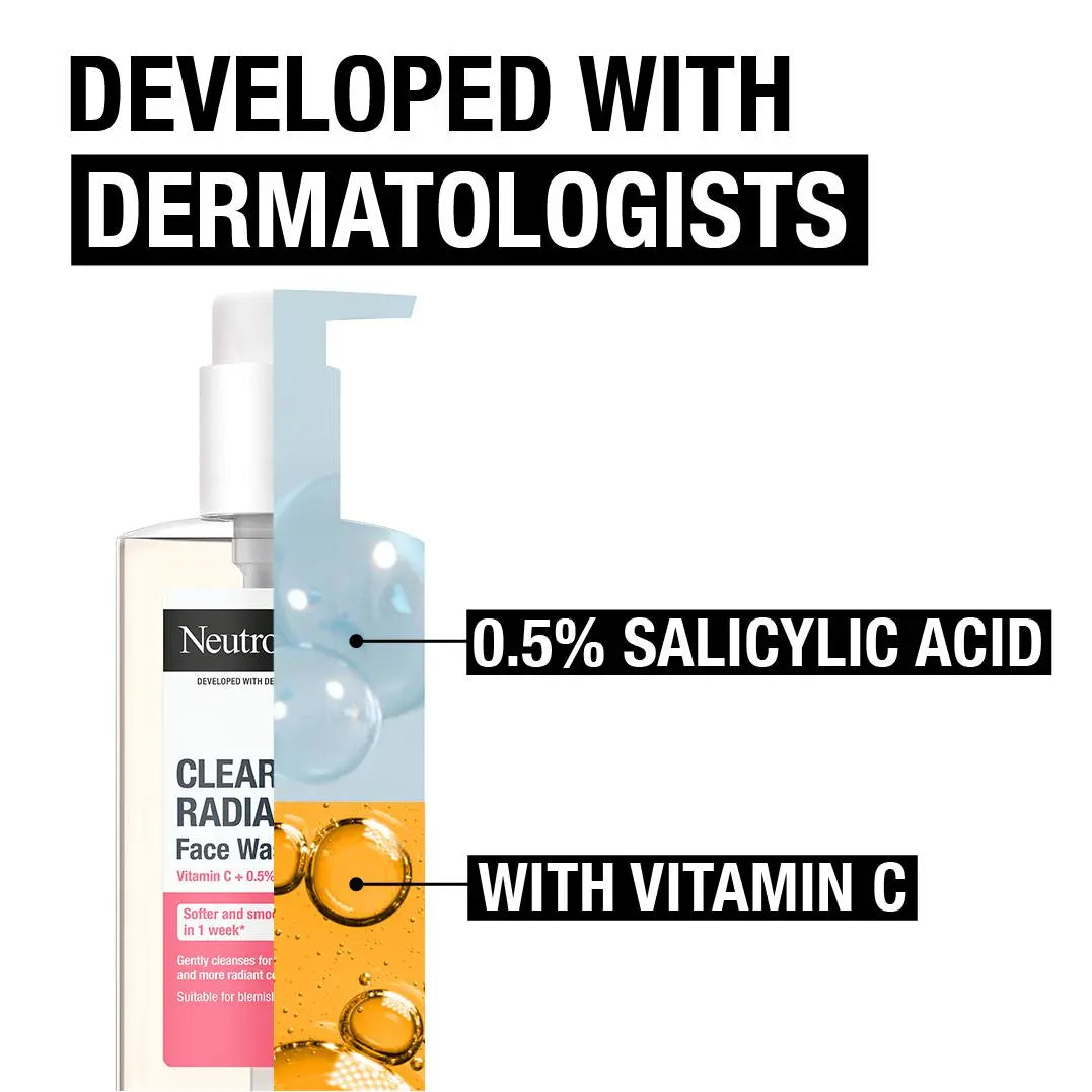 Neutrogena Clear & Radiant Face Wash 200ml