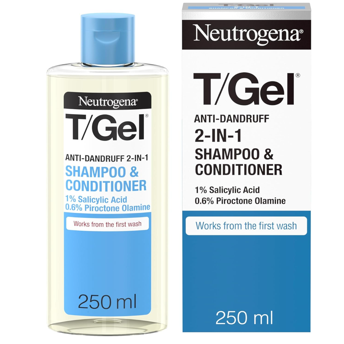 Neutrogena T/Gel Anti-Dandruff 2-In-1 Shampoo & Conditioner 250ml