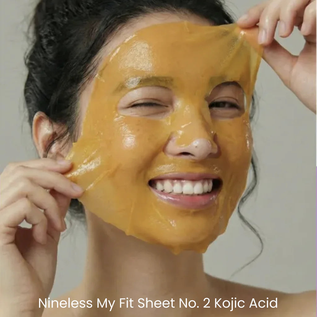 NINE LESS My Fit Sheet Mask NO.2 Kojic Acid (1pc)