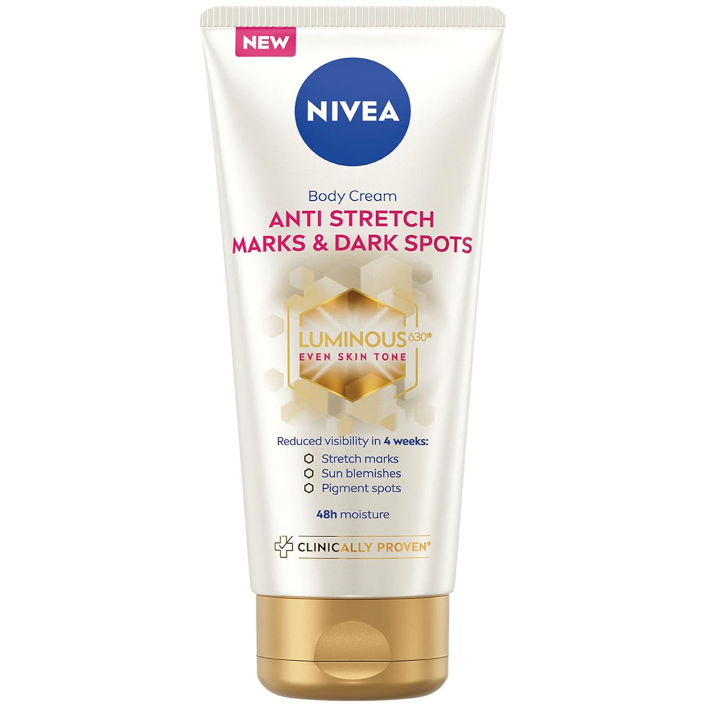 Model showing smoother skin after using NIVEA Luminous630 Anti-Stretch Marks & Dark Spots Body Cream with 48-hour moisture and skin nourishment