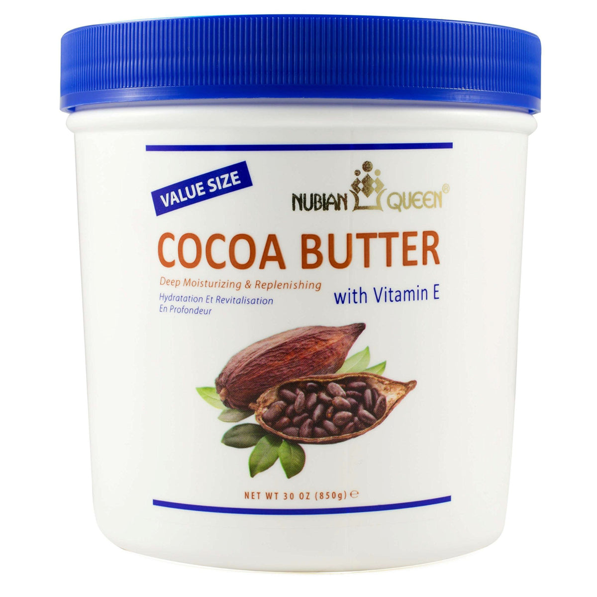 Nubian Queen Cocoa Butter Cream 30oz new packaging large value size
