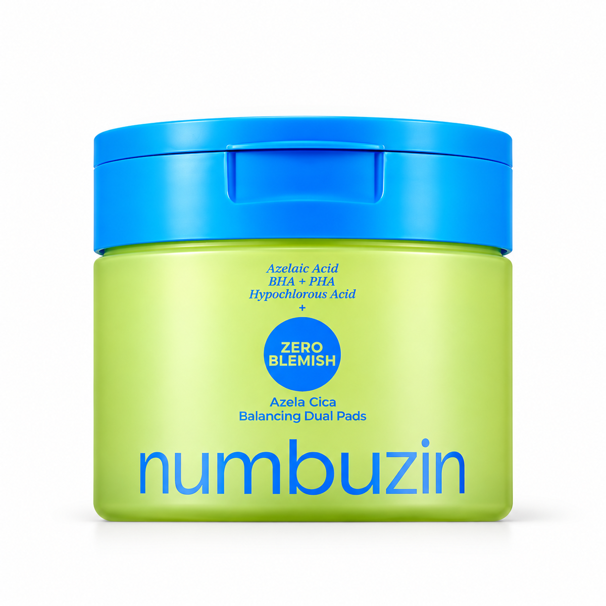 Numbuzin Zero Blemish Azela Cica Balancing Dual Pads 210ml/60pads