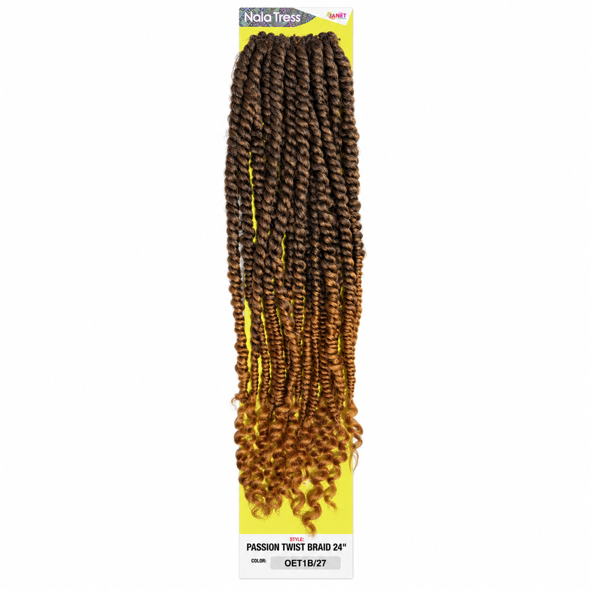 Janet Collection Passion Twist 24" in colour OET1B/27 Natural Black to Honey Blonde Ombré