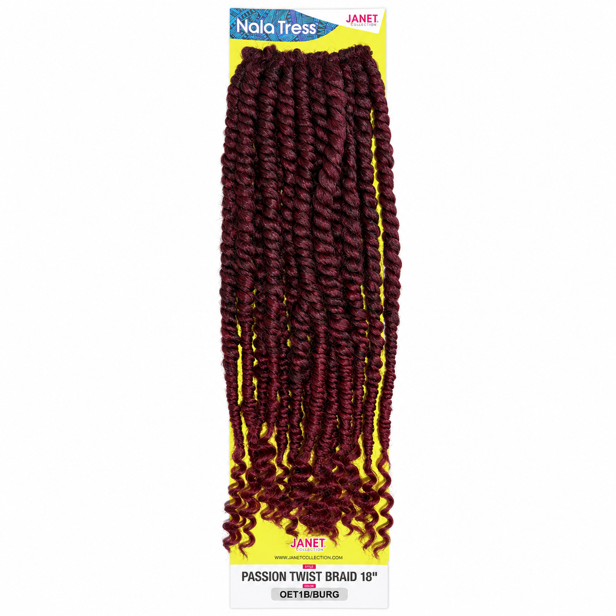 Janet Collection Passion Twist 18" in colour OET1B/BURG