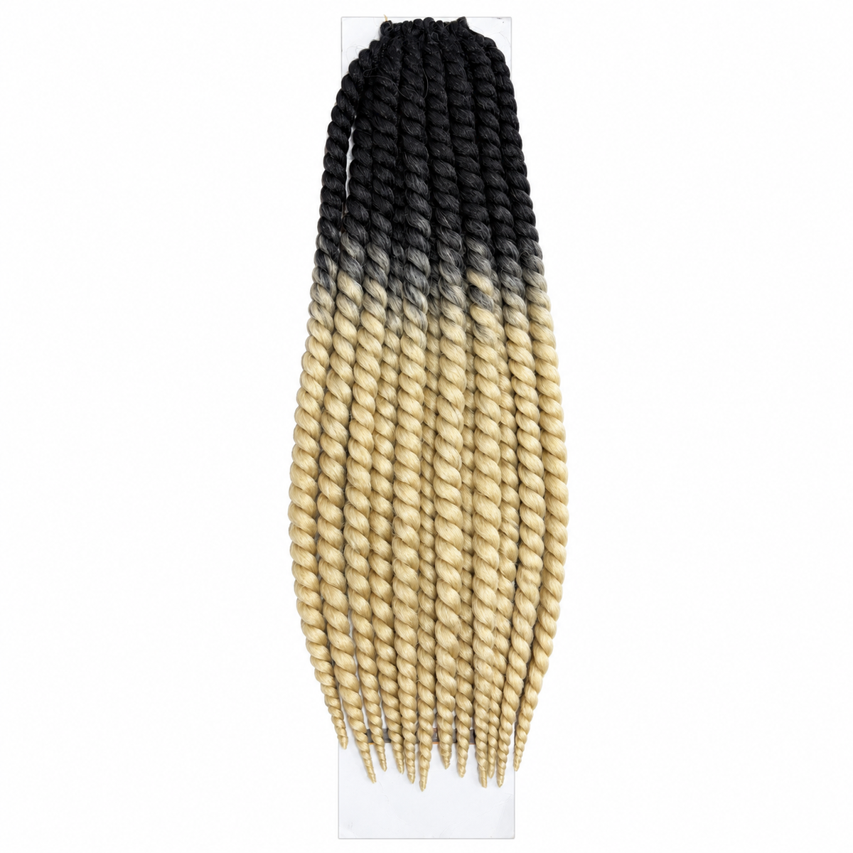 Janet Collection 2X Havana Mambo Twist Braid 24" in colour OET1B/613 Natural Black to Light Blonde Ombré
