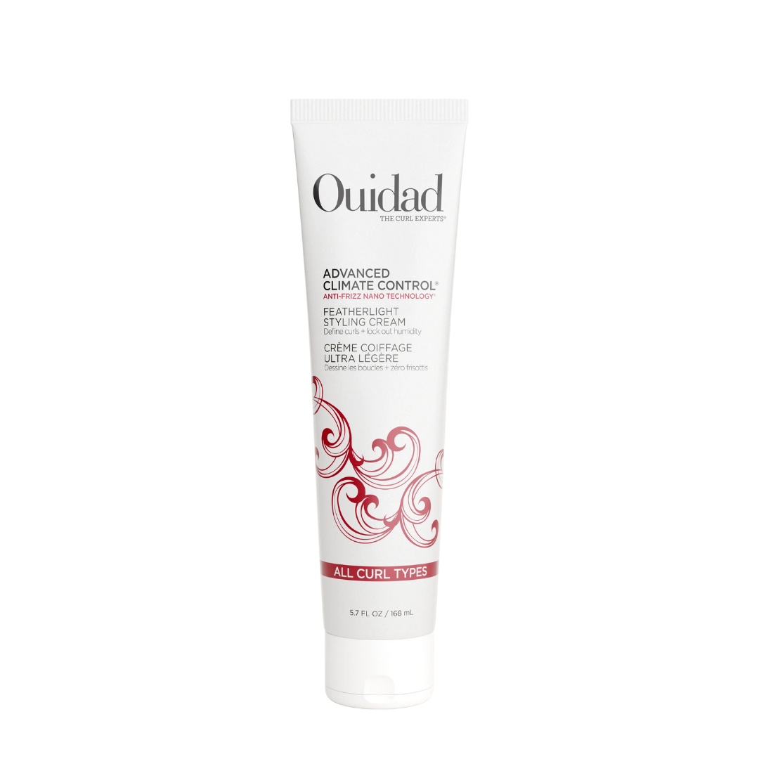 Ouidad styling cream tube on a white background