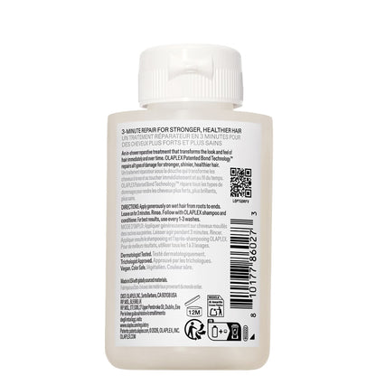 Olaplex No.3 Plus Complete Repair Treatment back of product 
