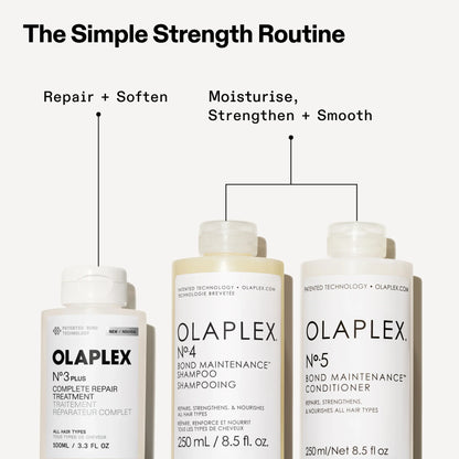 Olaplex No.3 Plus Complete Repair Treatment strength routine