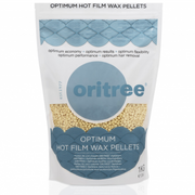 Oritree Optimum Hot Film Wax Pellets 1kg, professional stripless hard wax beads for efficient hair removal on face and body with smooth salon-quality results.
