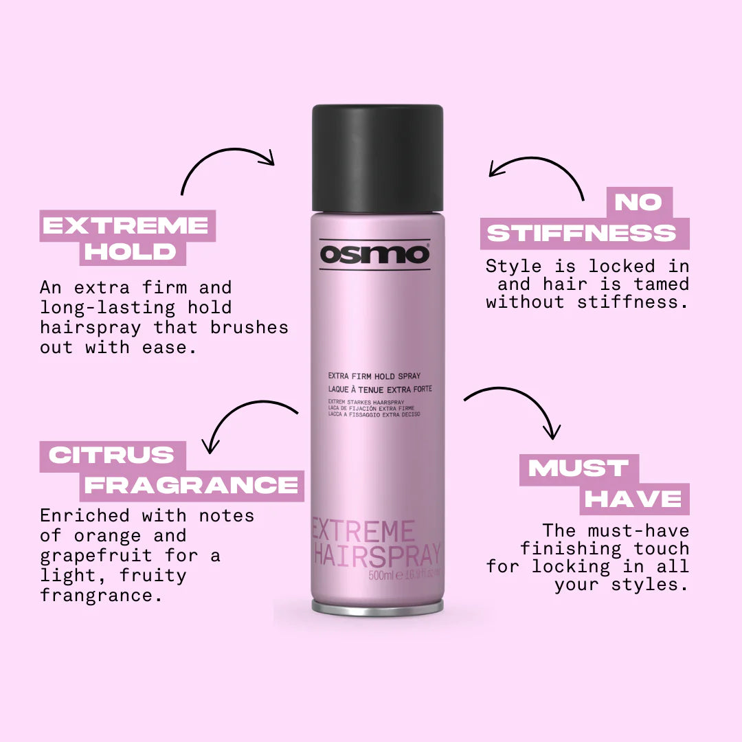 Osmo Extreme Firm Hairspray 500ml benefits and explanation