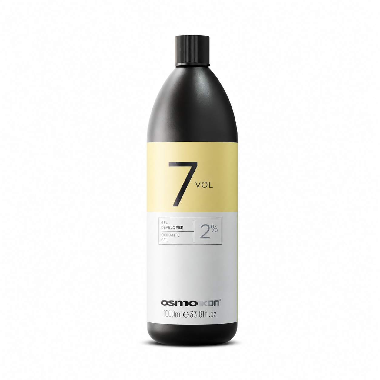OSMO IKON Gel Developer 7 Vol 2% in a 1000ml professional salon-size bottle, formulated for precise hair colouring and toning applications.