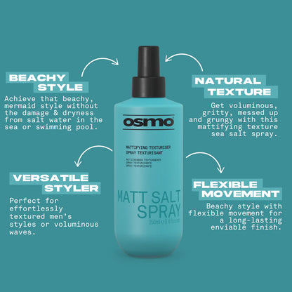 Osmo Matt Salt Spray Texture Spray 250ml Benefits 