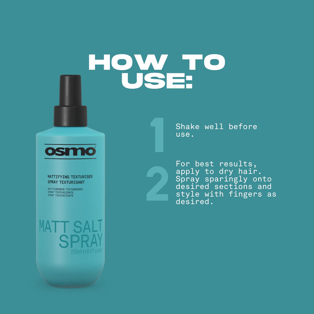 Osmo Matt Salt Spray Texture Spray 250ml How To Use