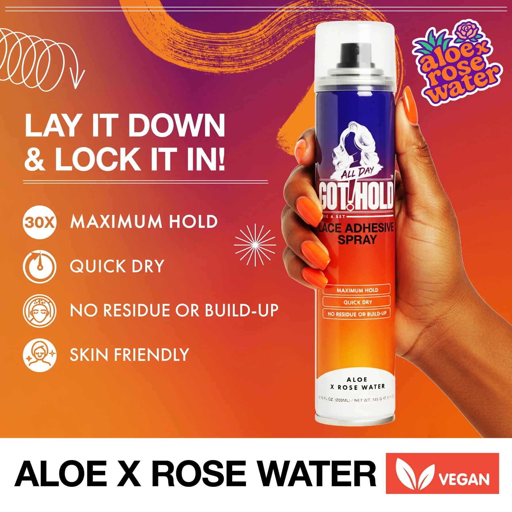 All Day Got Hold Style & Set Wig Adhesive Spray