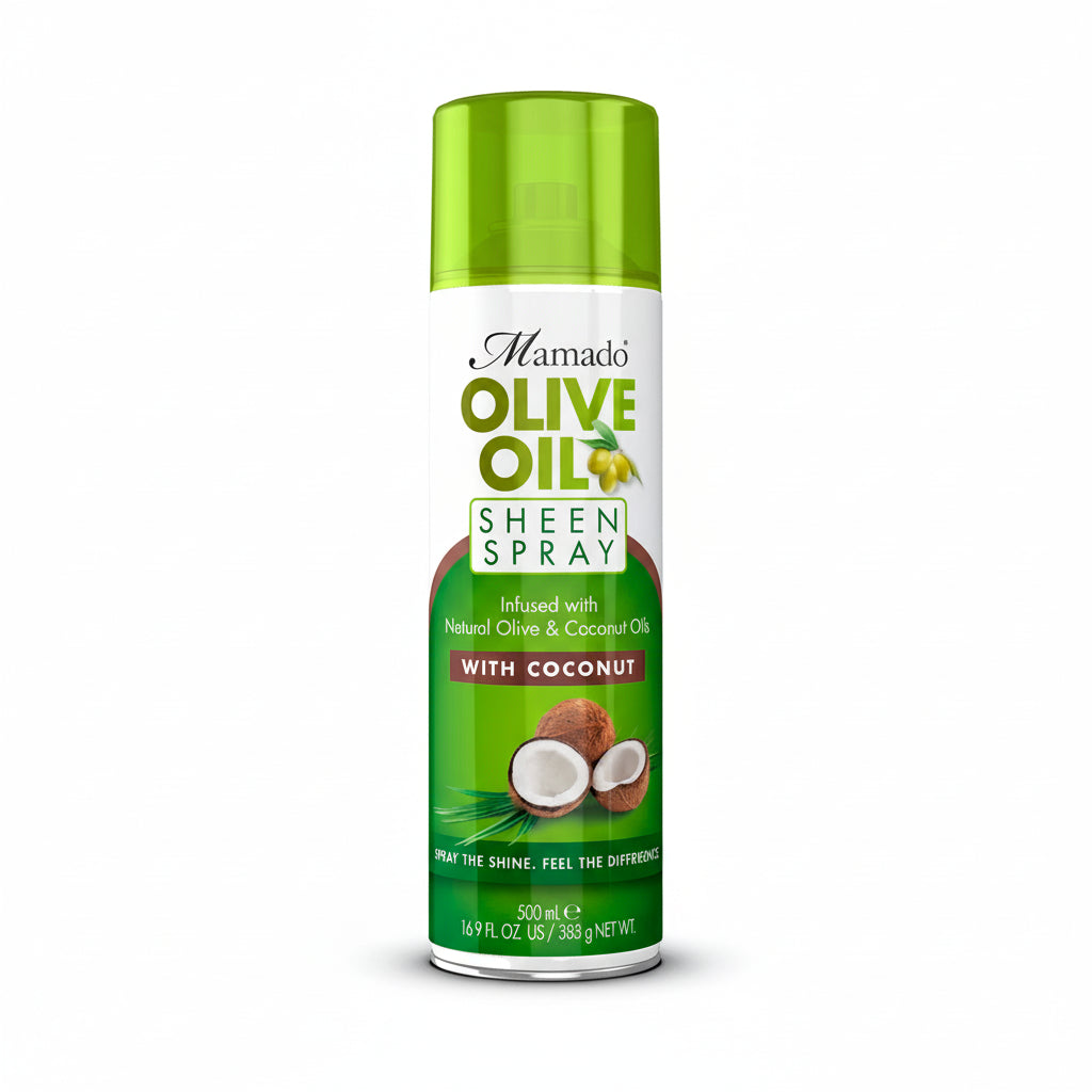 Mamado Olive Oil Sheen Spray Infused With Coconut 500ml