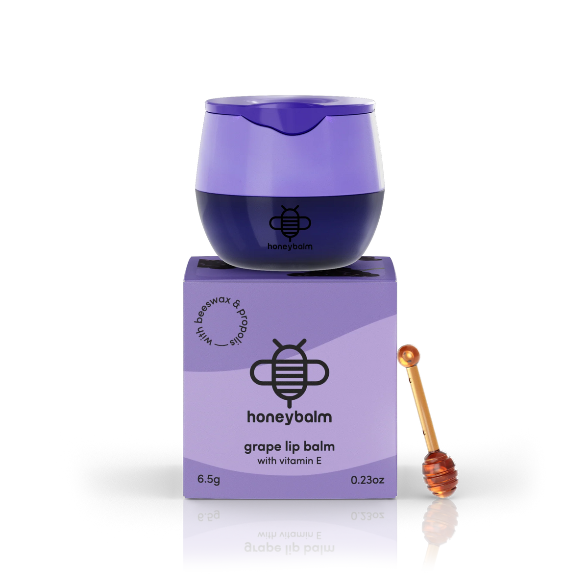 Honeybalm Lip Balm - Grape plain bg