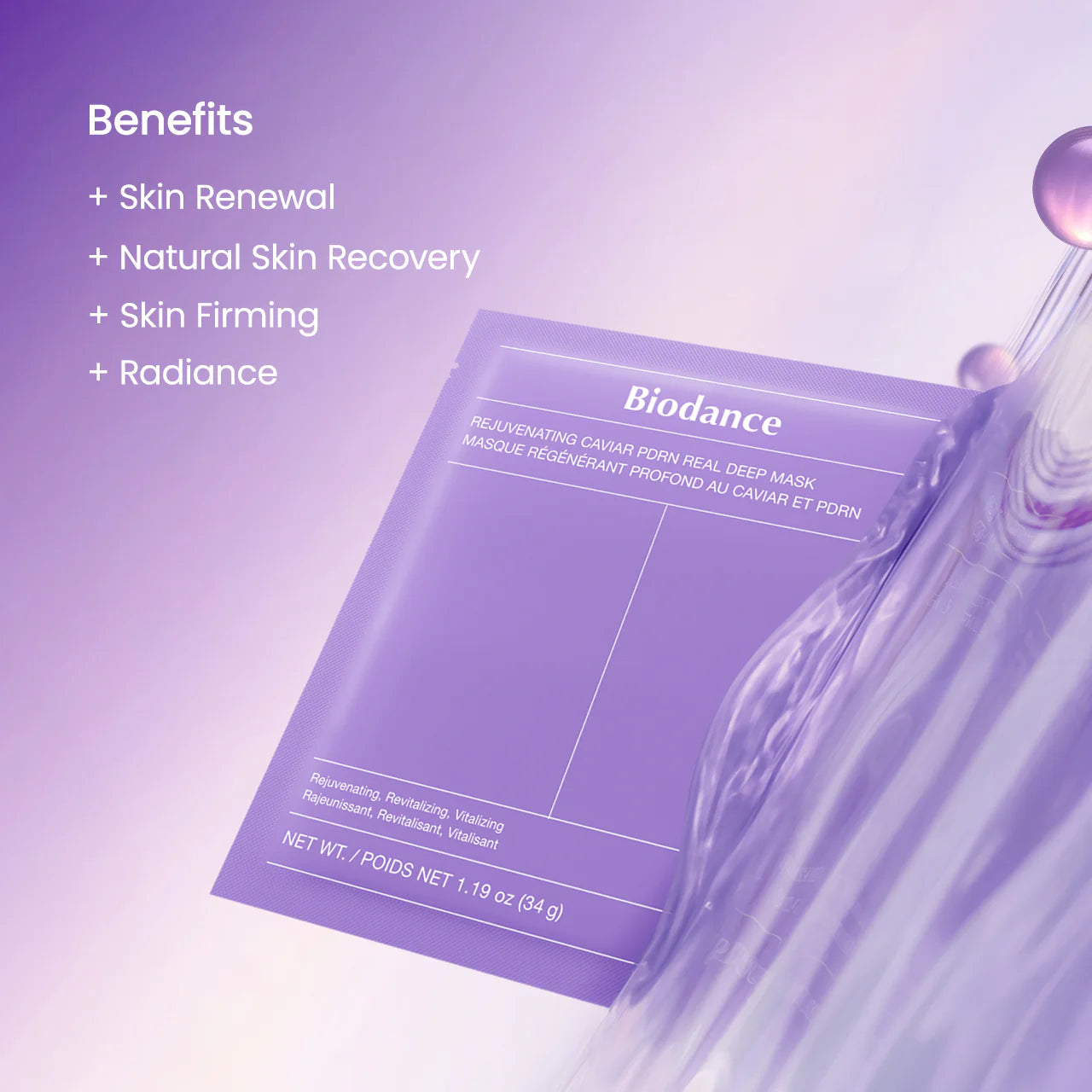 Biodance Rejuvenating Caviar PDRN Real Deep Mask (1pc)