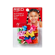 Red By Kiss Colorful Kids Hair Claw Clips - No-Slip Grip