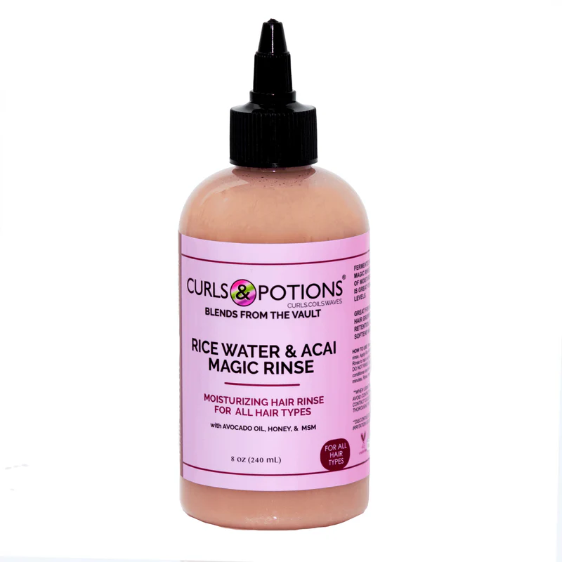 Curls &amp; Potions Blends: Rice Water Acai Magic Rinse