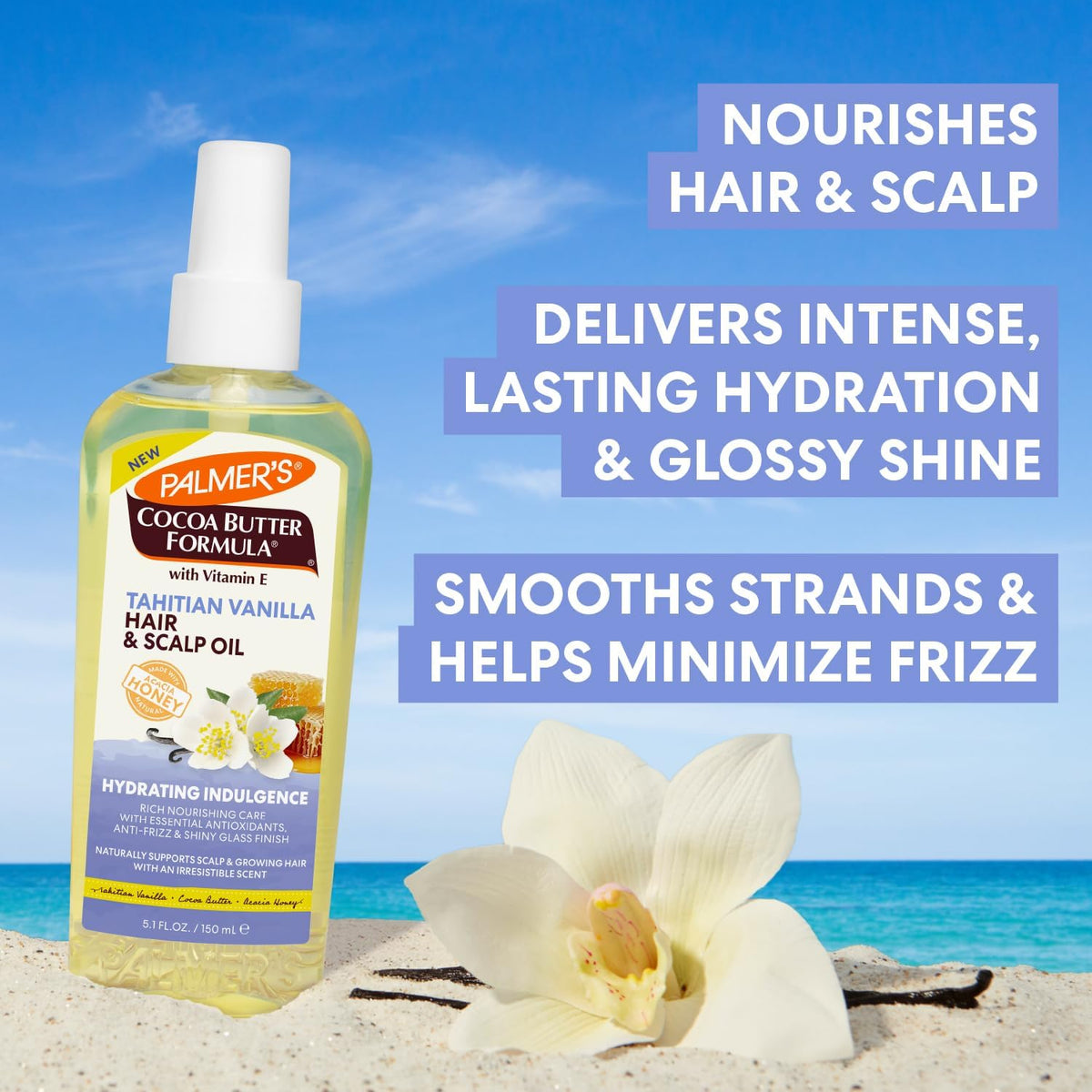 Palmer’s Cocoa Butter Formula Tahitian Vanilla Hair & Scalp Oil 150ml