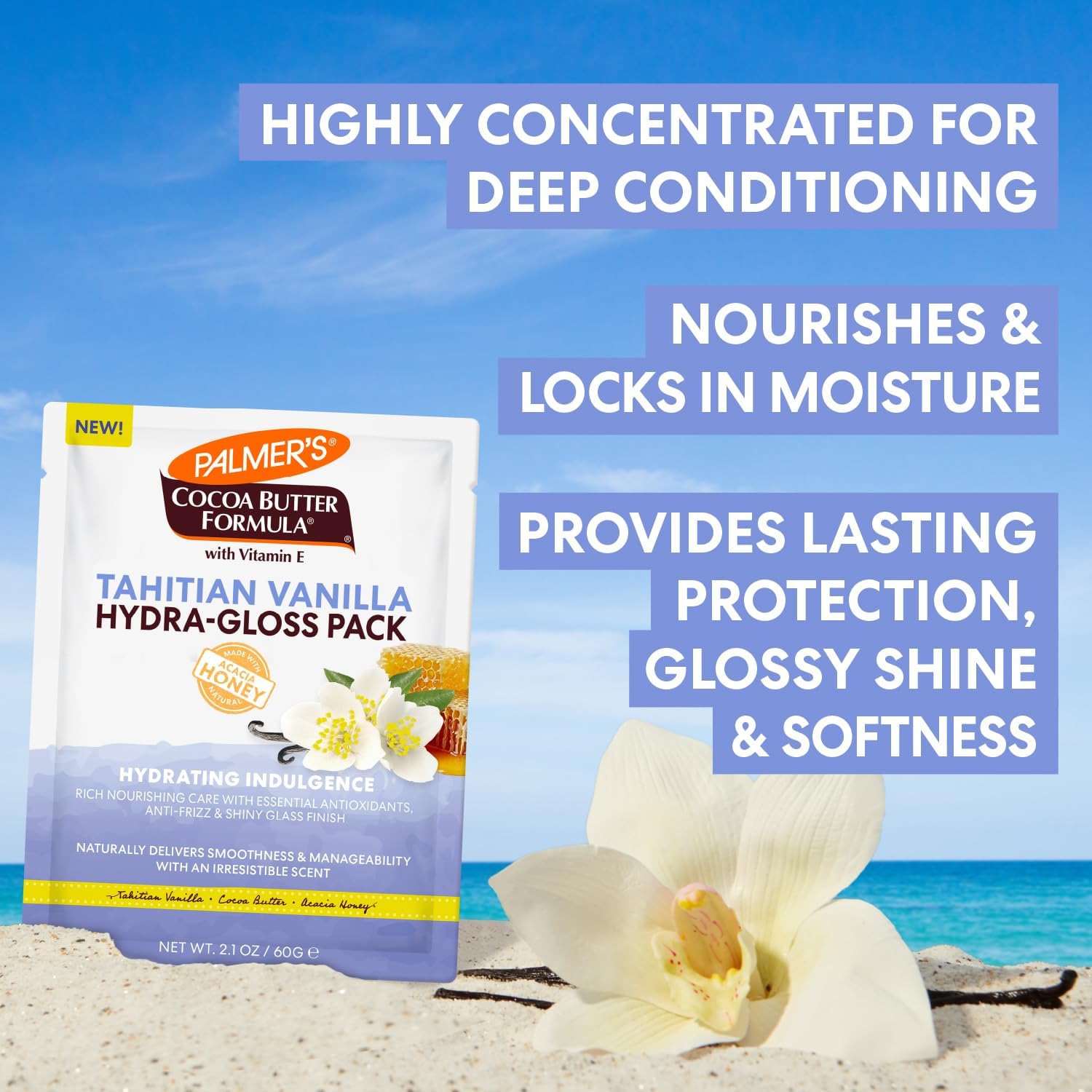 Palmer’s Cocoa Butter Formula Tahitian Vanilla Hydra Gloss Pack 60g