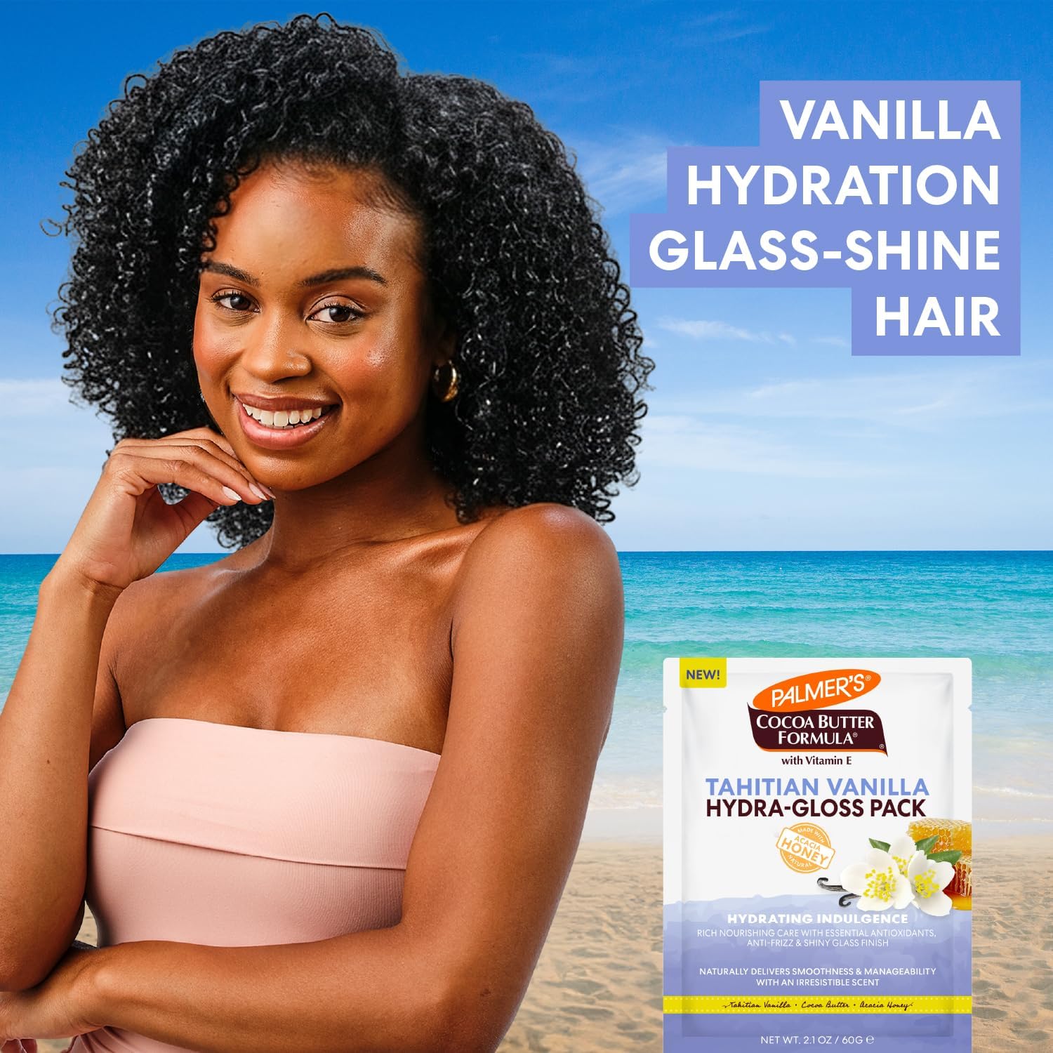 Palmer’s Cocoa Butter Formula Tahitian Vanilla Hydra Gloss Pack 60g