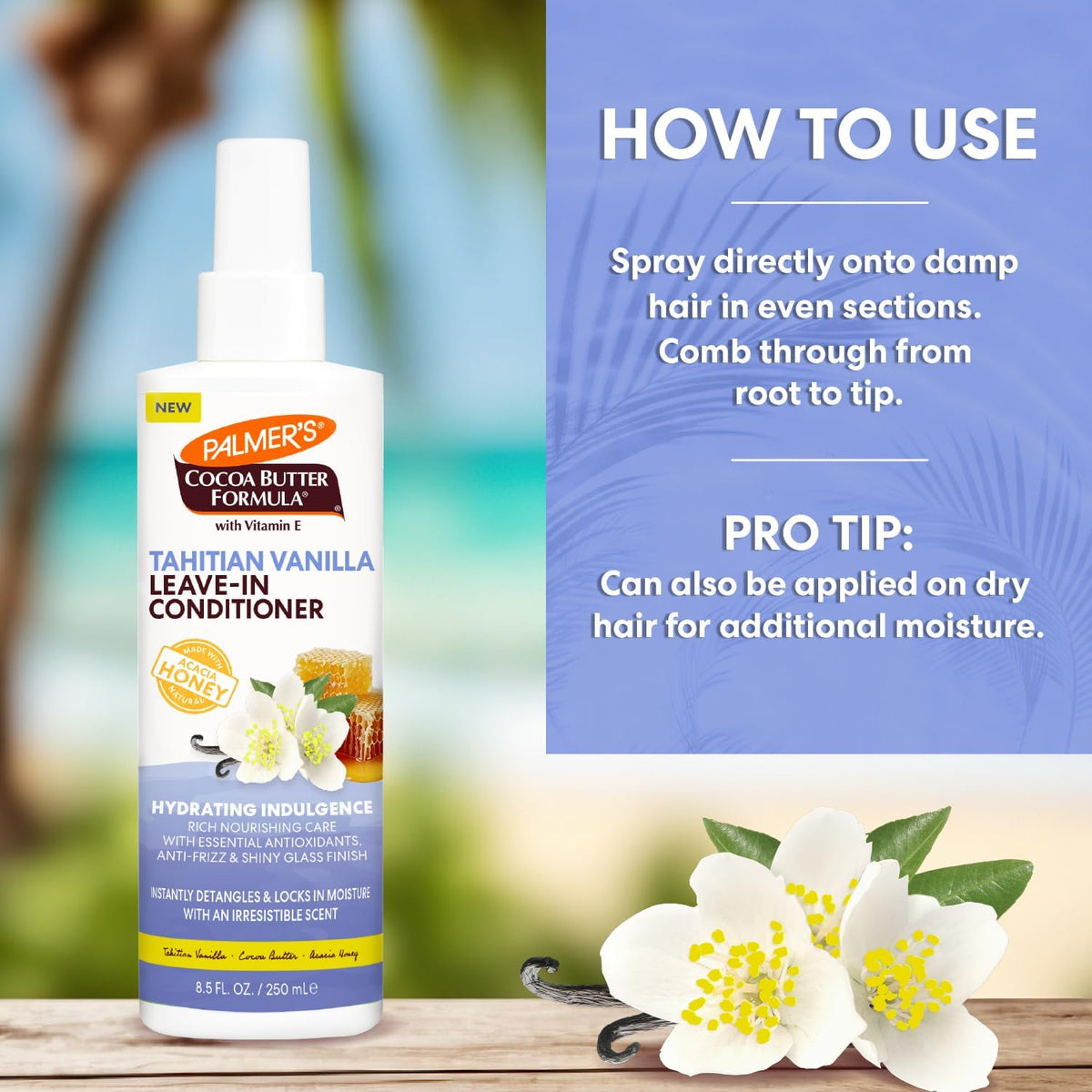 Palmer’s Cocoa Butter Formula Tahitian Vanilla Leave-In Conditioner 250ml