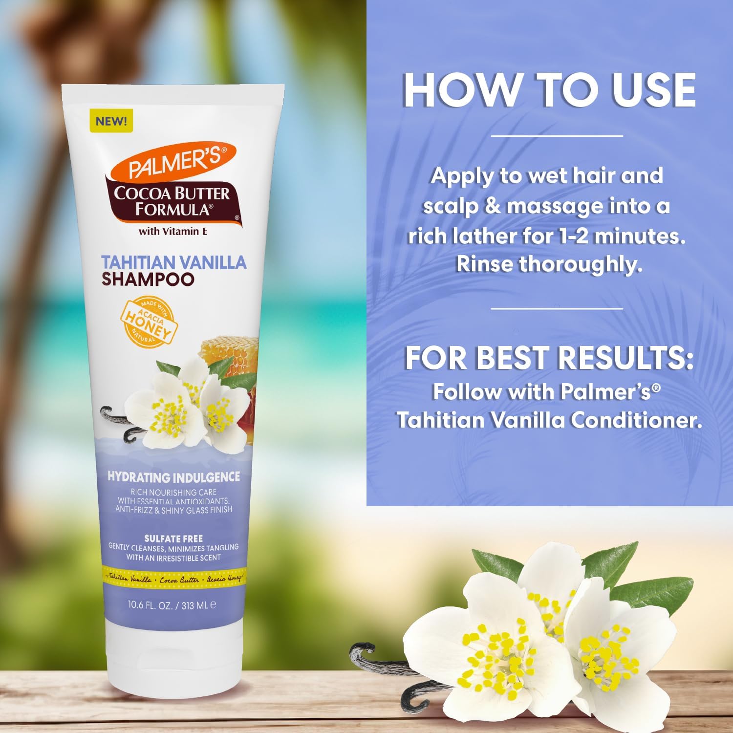 Palmer’s Cocoa Butter Formula Tahitian Vanilla Shampoo 313ml