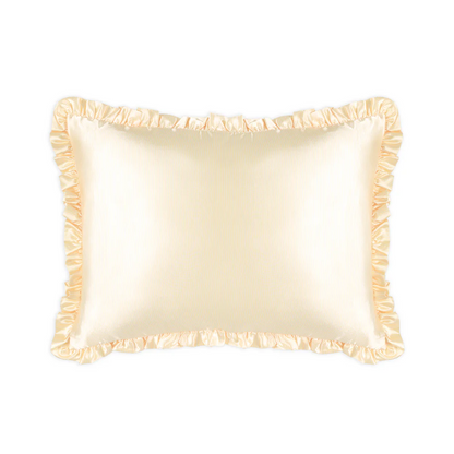 Silver Cloud Satin Frilly Pillowcase with Silver Ions - Buttercup