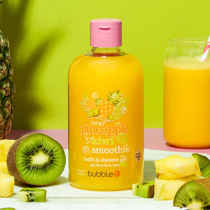 Bubble T Pineapple & Kiwi Smoothie Body Wash (500ml)