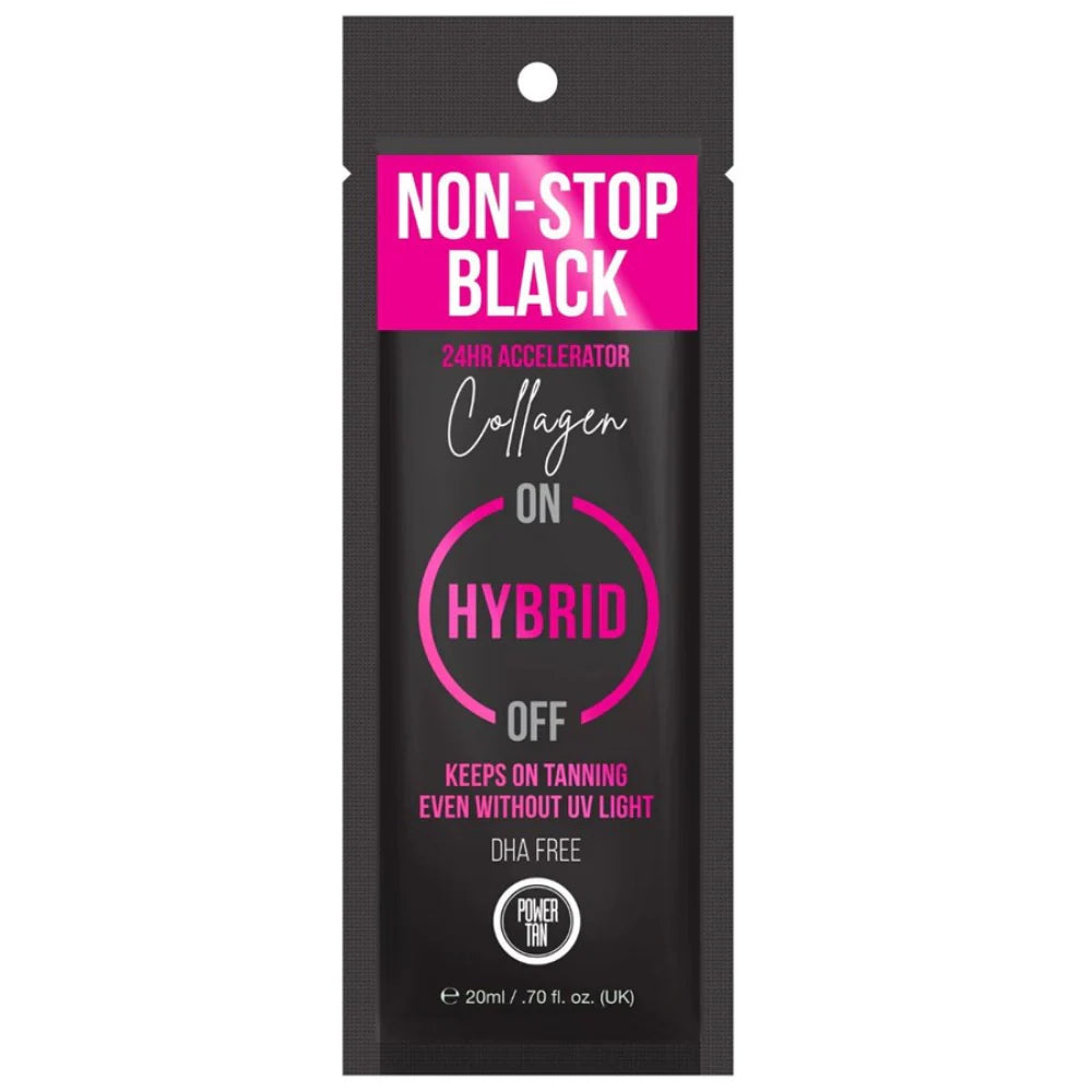 PowerTan Non-Stop-Black 24HR Accelerator Collagen