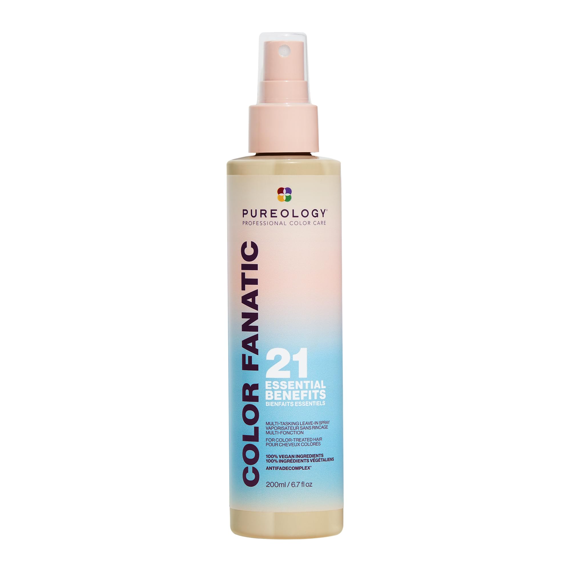 Pureology Color Fanatic 21 Essential Benefits Multi-Tasking Leave-In Spray 200ml for colour-treated hair with vegan ingredients and AntiFade Complex