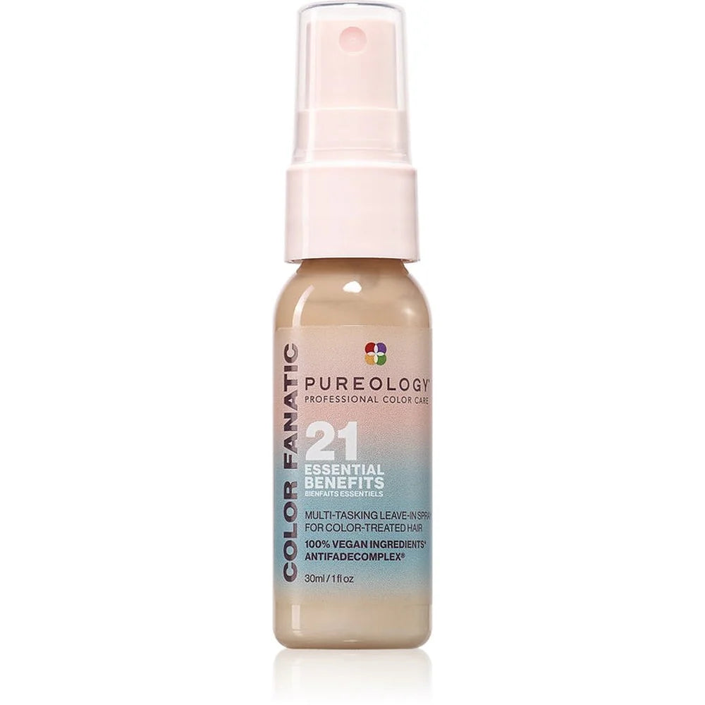 Pureology Color Fanatic 21 Essential Benefits Multi-Tasking Leave-In Spray 30ml for colour-treated hair with vegan ingredients and AntiFade Complex