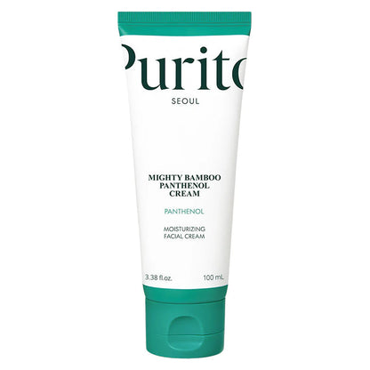 Purito Mighty Bamboo Panthenol Cream tube on a white background